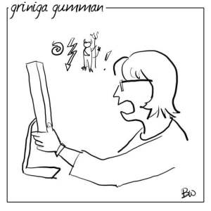 Dator som håller på